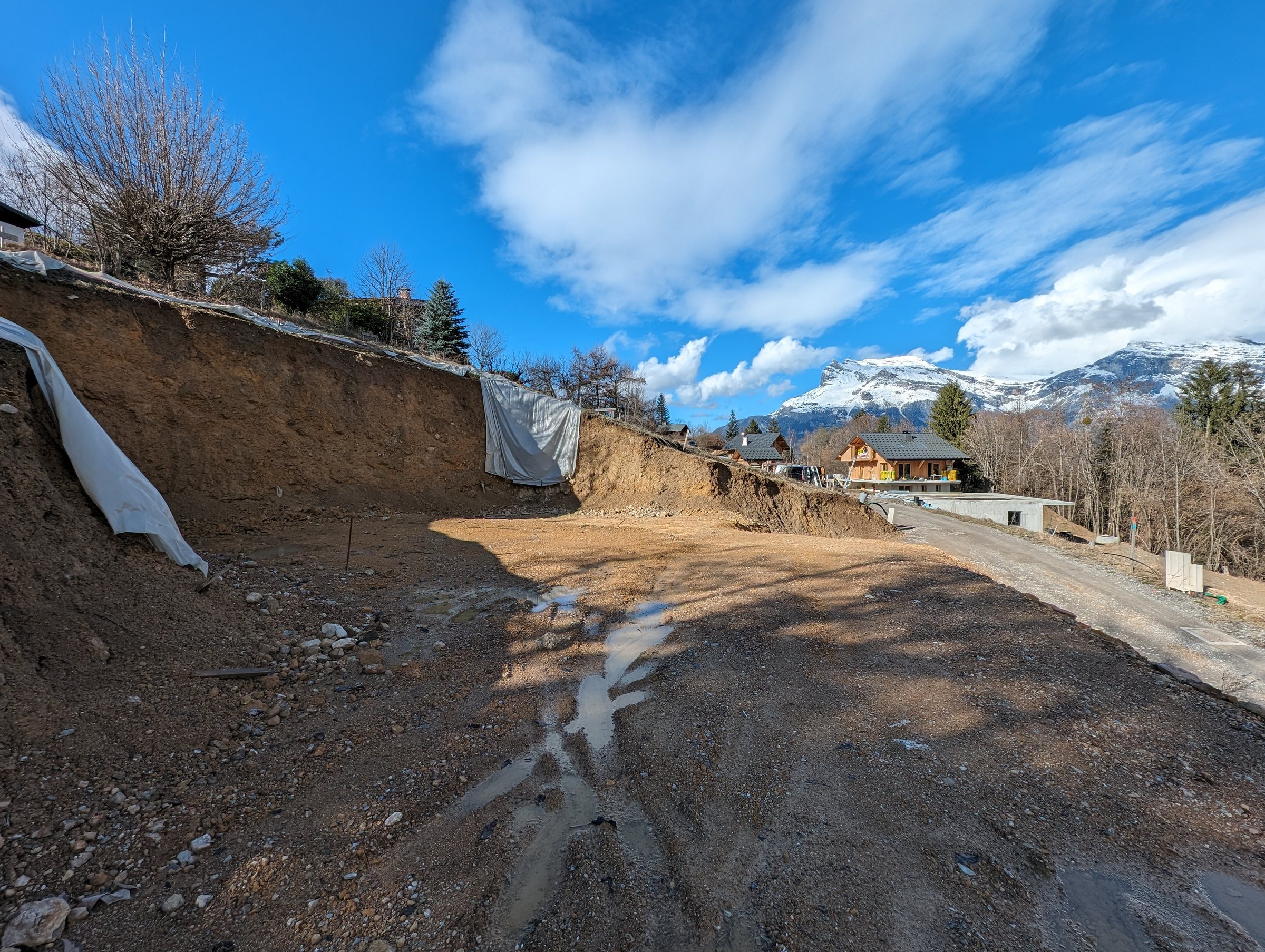 The building plot at Saint-Gervais-les-Bains that became Chalet Miage, when we first saw it