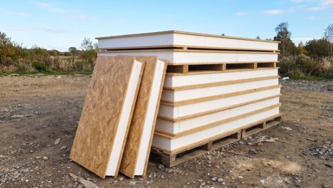 SIP panels: structural insulated panels with an insulation core between two boards