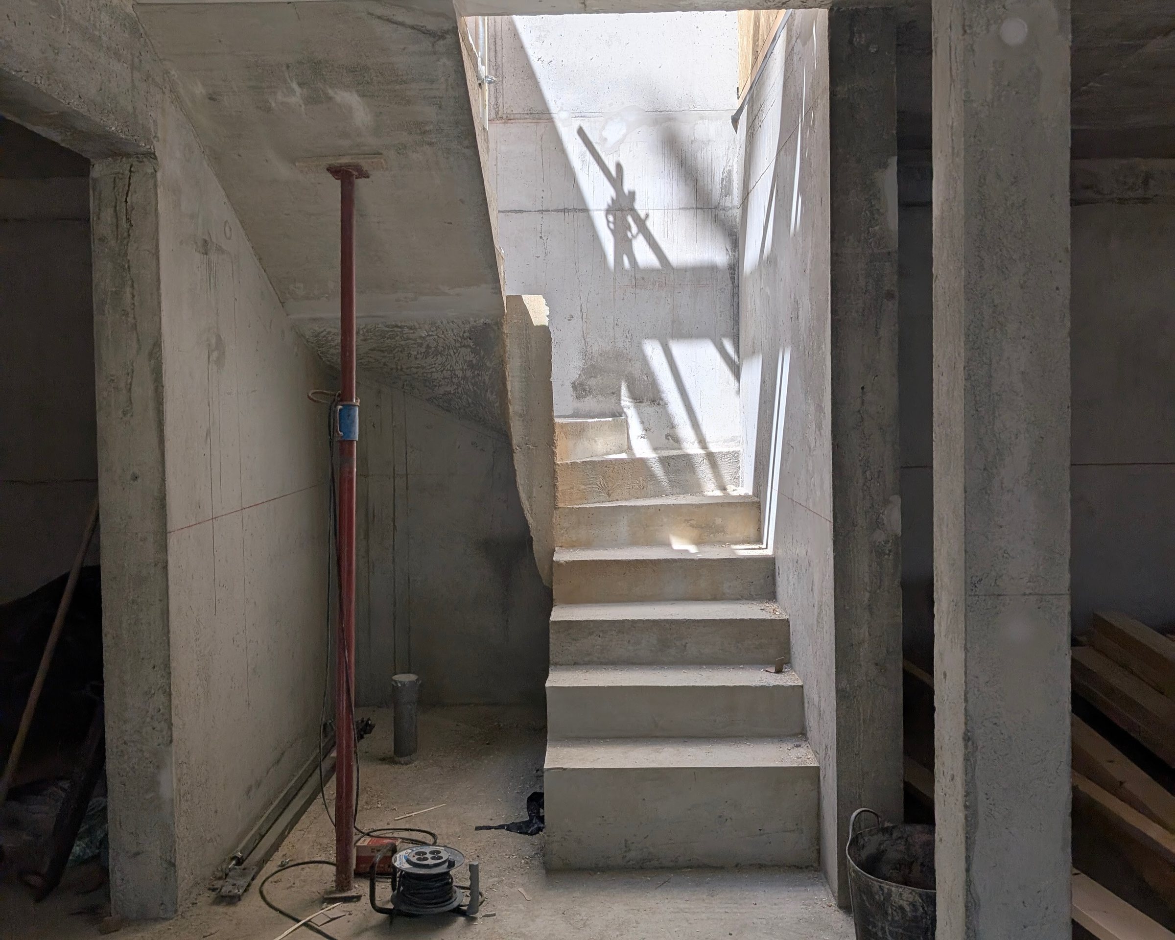 Concrete staircase